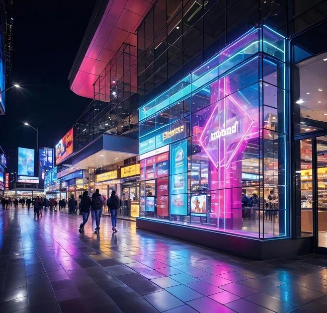 華邦瀛顯示技術(shù)LED透明屏的優(yōu)勢